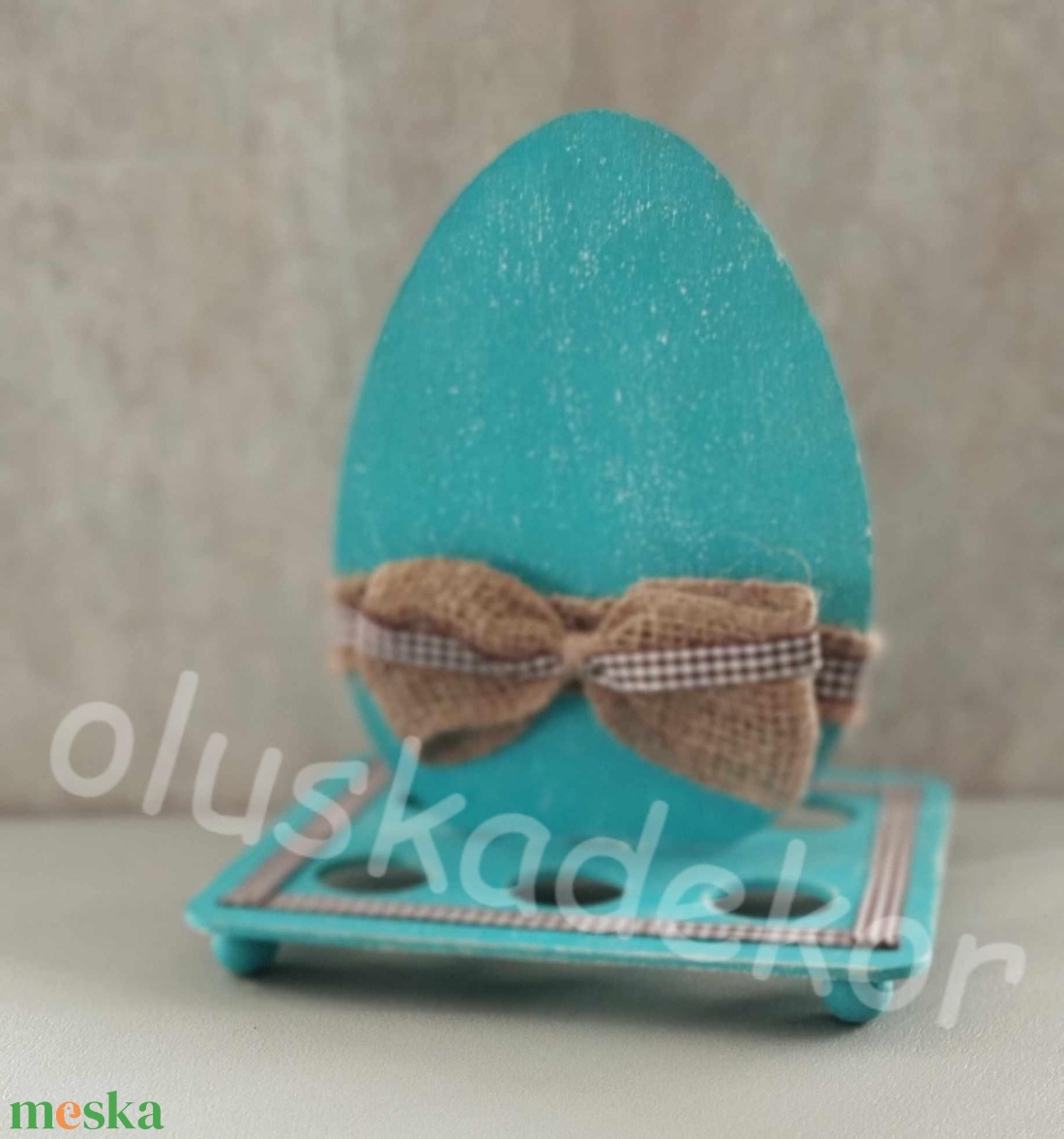 Fa antik hatású húsvéti tojástartó, 16cmx19cm -  - Meska.hu