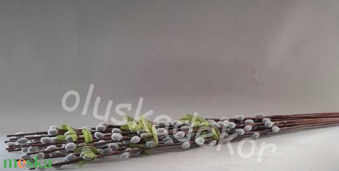 Barkaág, tavaszi, húsvéti dekorációs műnövény, ág, vessző, 65cm - kellékek & szerszámok - dekorációs kellékek - egyéb kellékek - Meska.hu