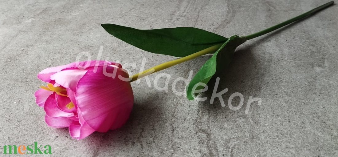 Tulipán levéllel, selyem dekorációs virág, szálas, 46cm - kellékek & szerszámok - dekorációs kellékek - egyéb kellékek - Meska.hu Tulipán levéllel, selyem dekorációs virág, szálas, 46cm - kellékek & szerszámok - dekorációs kellékek - egyéb kellékek - Meska.hu