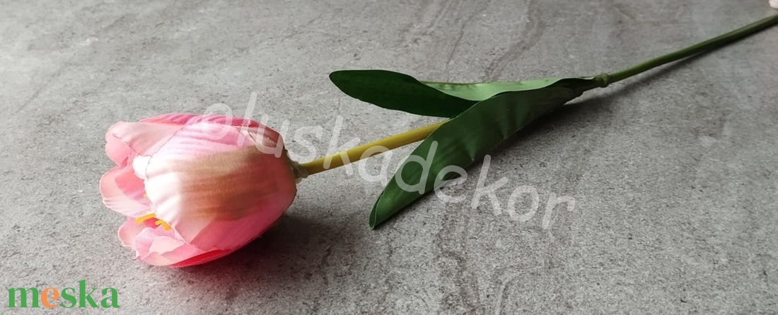 Tulipán levéllel, selyem dekorációs virág, szálas, 46cm - kellékek & szerszámok - dekorációs kellékek - egyéb kellékek - Meska.hu Tulipán levéllel, selyem dekorációs virág, szálas, 46cm - kellékek & szerszámok - dekorációs kellékek - egyéb kellékek - Meska.hu