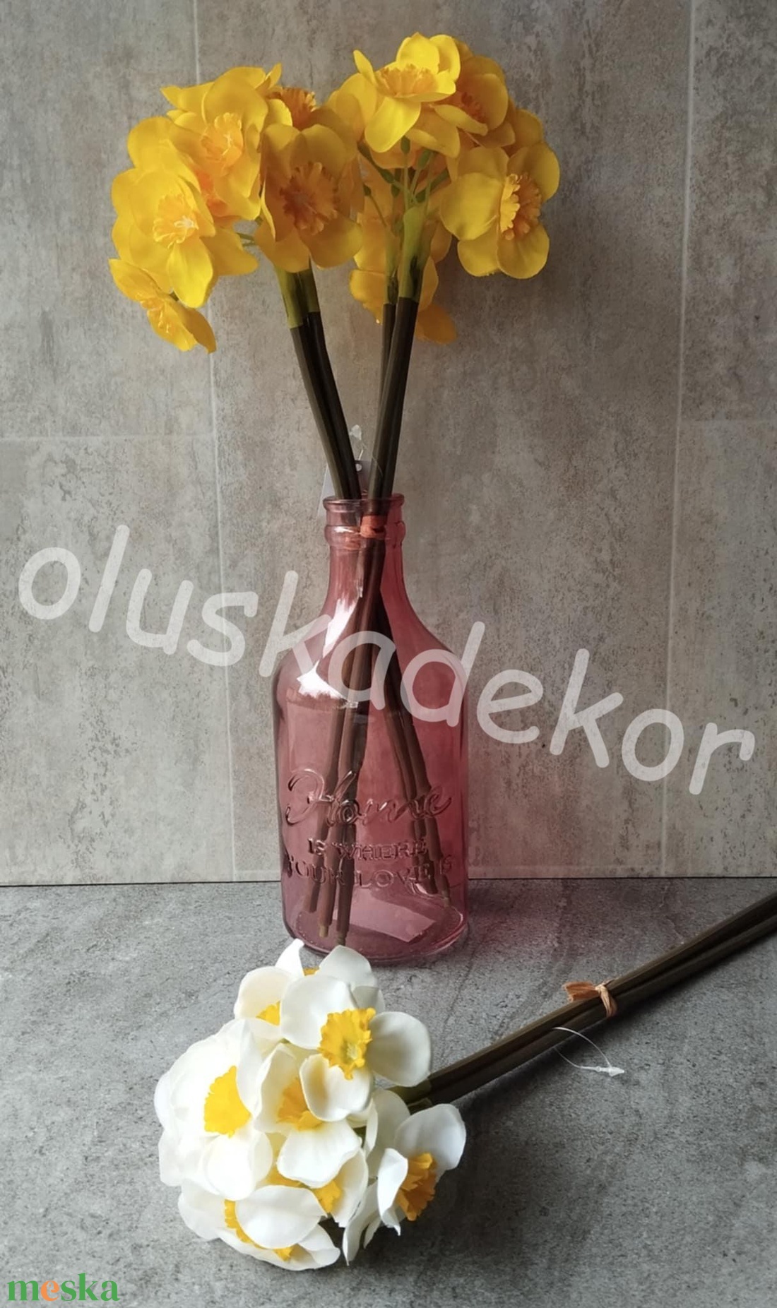 Nárcisz, szálas, selyem dekorációs növény, 4 virágos, 40cm - kellékek & szerszámok - dekorációs kellékek - egyéb kellékek - Meska.hu Nárcisz, szálas, selyem dekorációs növény, 4 virágos, 40cm - kellékek & szerszámok - dekorációs kellékek - egyéb kellékek - Meska.hu