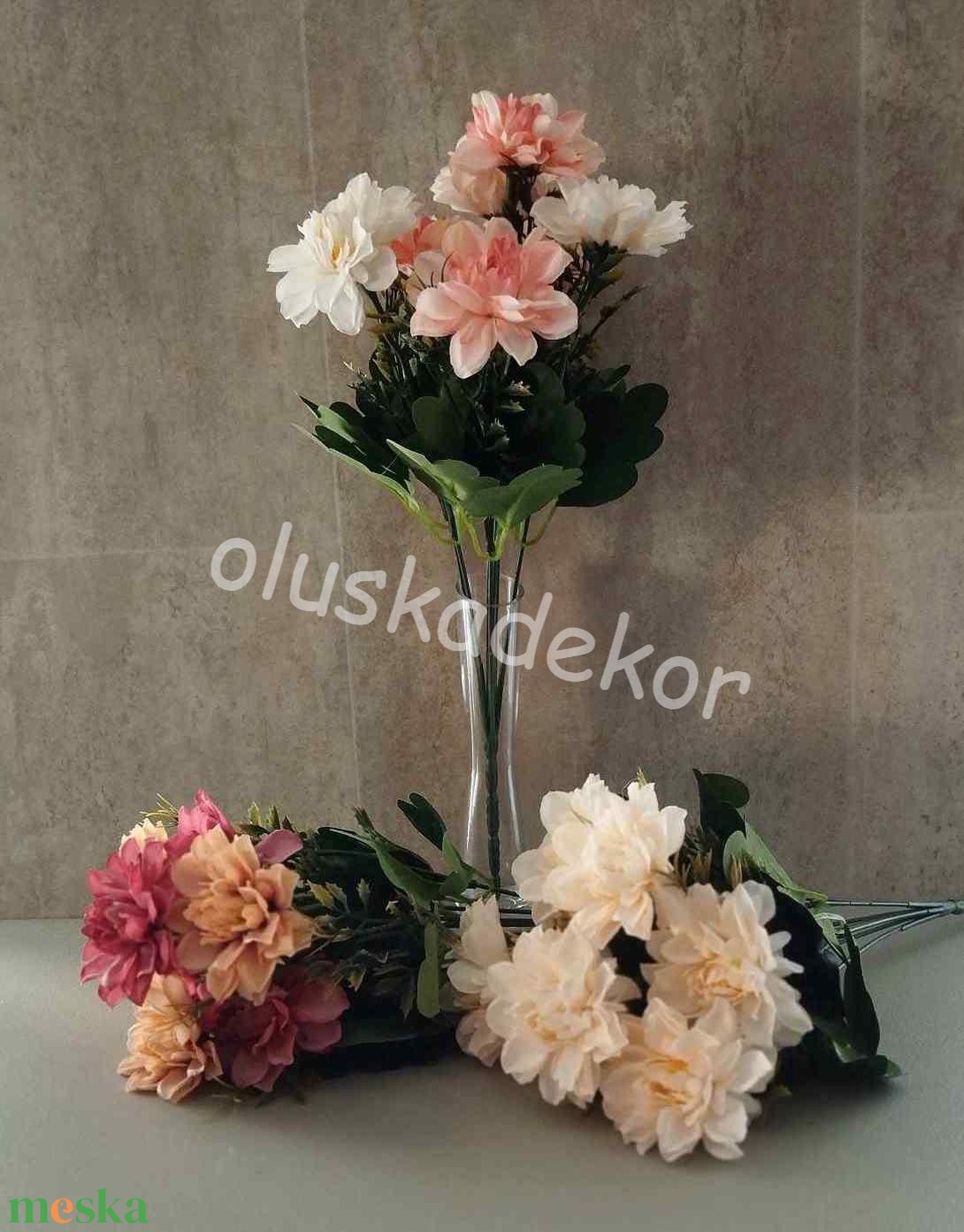 Dália csokor, 7 virágos - kellékek & szerszámok - dekorációs kellékek - egyéb kellékek - Meska.hu Dália csokor, 7 virágos - kellékek & szerszámok - dekorációs kellékek - egyéb kellékek - Meska.hu
