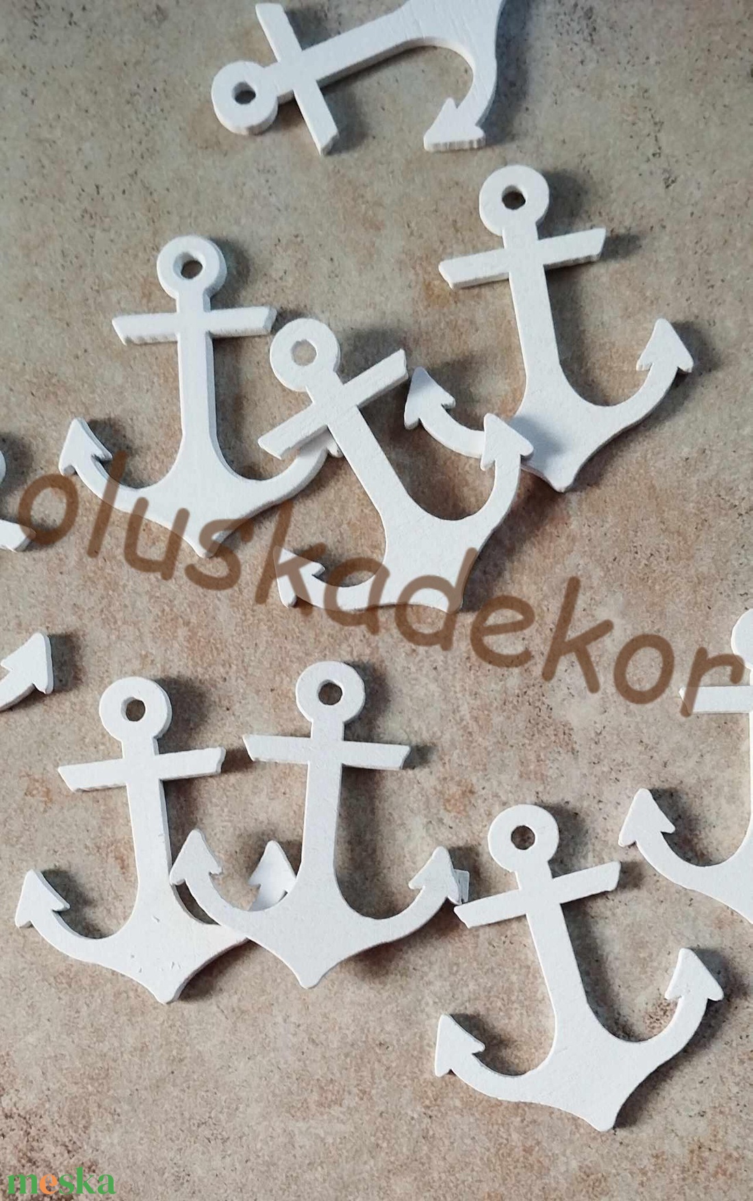 Vasmacska, horgony, fehér, lézervágott, nyári fa dekoráció 5cm - kellékek & szerszámok - dekorációs kellékek - egyéb kellékek - Meska.hu Vasmacska, horgony, fehér, lézervágott, nyári fa dekoráció 5cm - kellékek & szerszámok - dekorációs kellékek - egyéb kellékek - Meska.hu