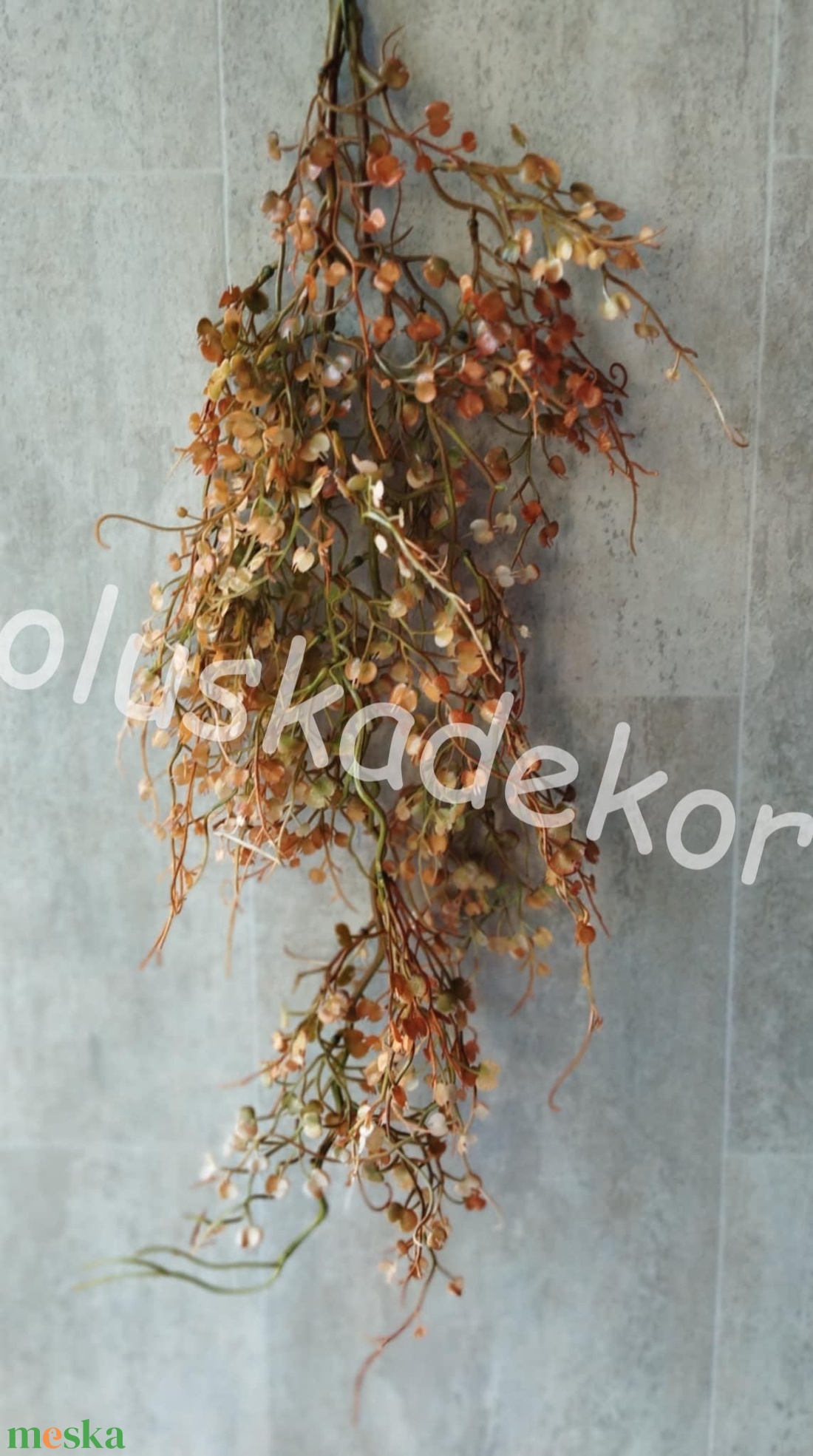 Futó, gumi, Real Touch, apró, levelekkel, őszi dekorációs műnövény, 80cm - kellékek & szerszámok - dekorációs kellékek - egyéb kellékek - Meska.hu