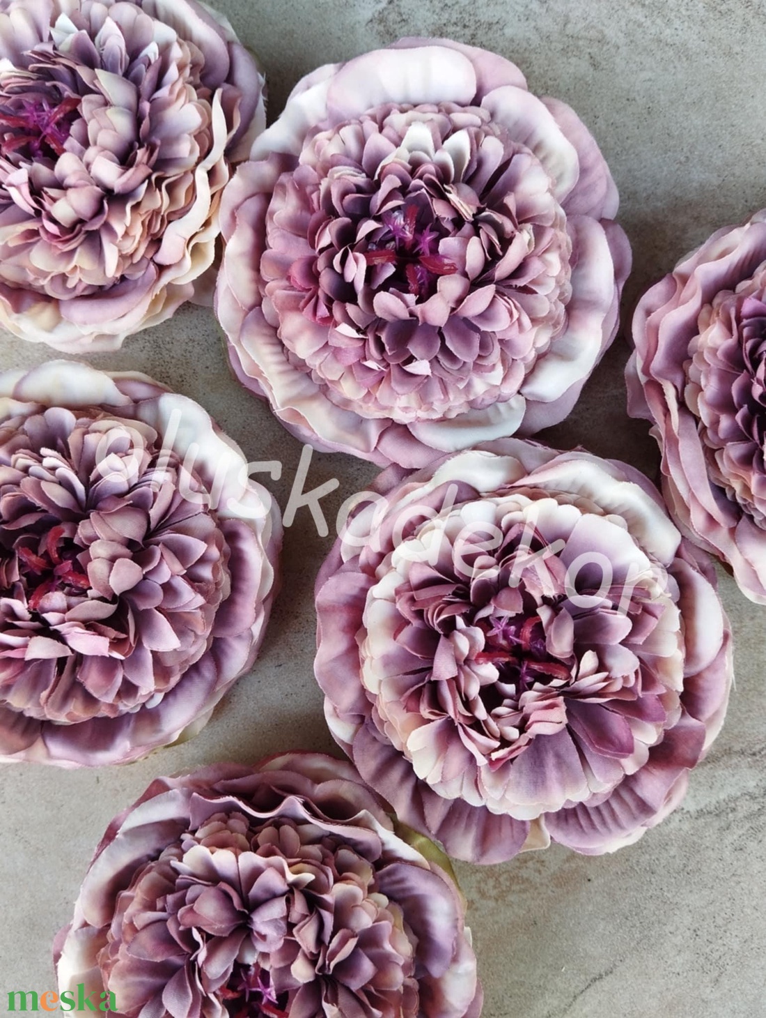 Peony, Peóni, nyílott virágfej, selyemvirág, hobby, kreatív, dekorációs alapanyag, 9cm - kellékek & szerszámok - dekorációs kellékek - egyéb kellékek - Meska.hu