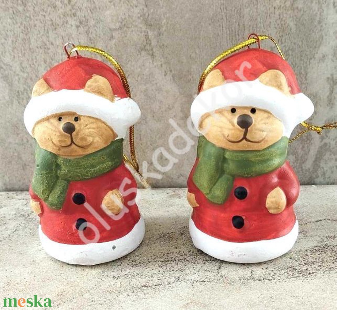 Cica, télapó, karácsonyi, adventi dekorációs kerámia figura, 6,5x3,5cm - kellékek & szerszámok - dekorációs kellékek - figurák - Meska.hu Cica, télapó, karácsonyi, adventi dekorációs kerámia figura, 6,5x3,5cm - kellékek & szerszámok - dekorációs kellékek - figurák - Meska.hu
