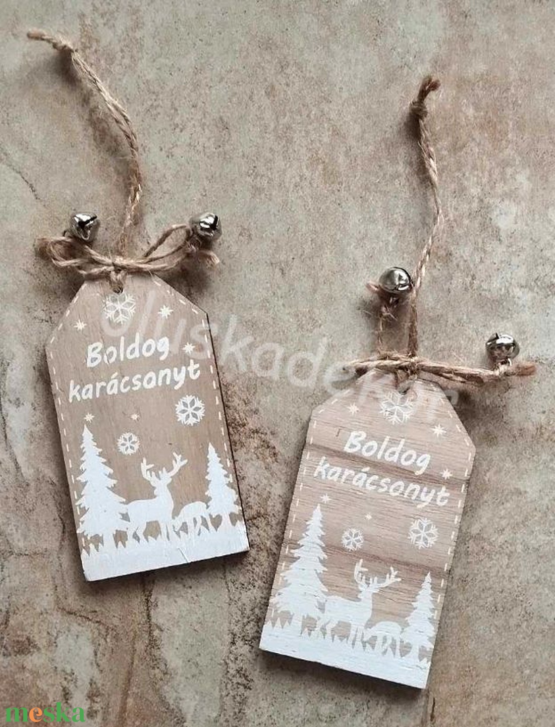 Boldog Karácsonyt, fatábla, hobby, kreatív, dekor termék, 17 x 5cm - karácsony - karácsonyi lakásdekoráció - karácsonyi lakásdíszek - Meska.hu