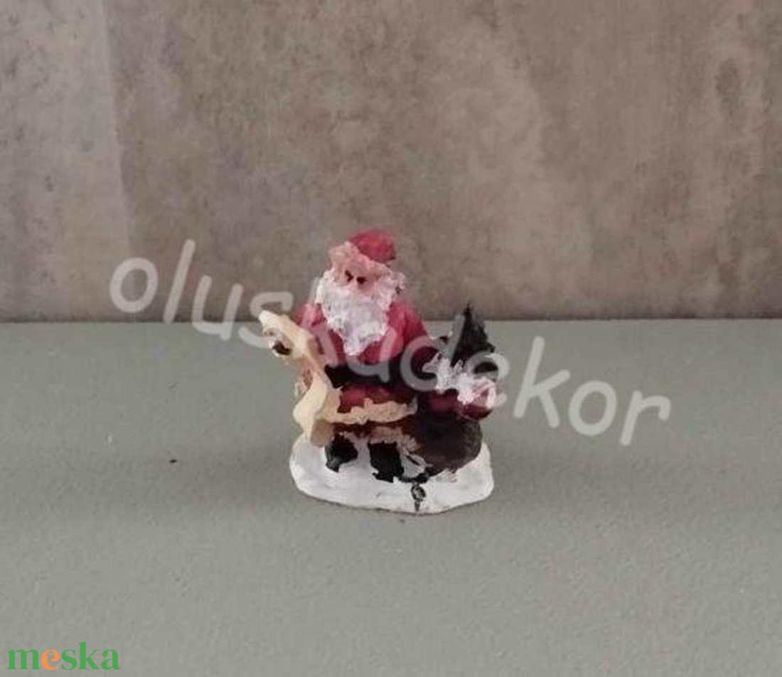 Téli falu, téli jelenet, télapó kívánságlistával - karácsony - karácsonyi lakásdekoráció - karácsonyi lakásdíszek - Meska.hu