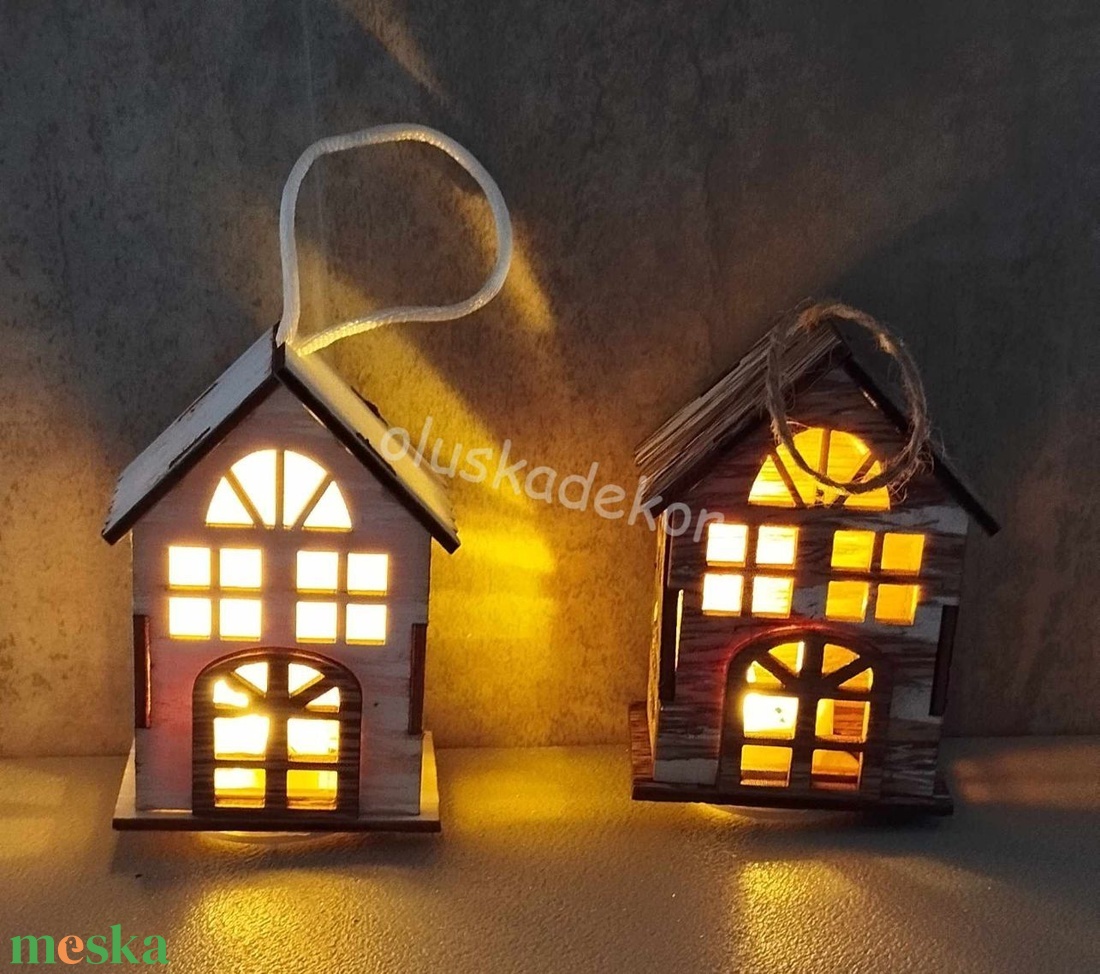 Faházikó, ledes, vintage, karácsonyi, tündérkert, hobby, kreatív, dekor alapanyag - kellékek & szerszámok - dekorációs kellékek - egyéb kellékek - Meska.hu