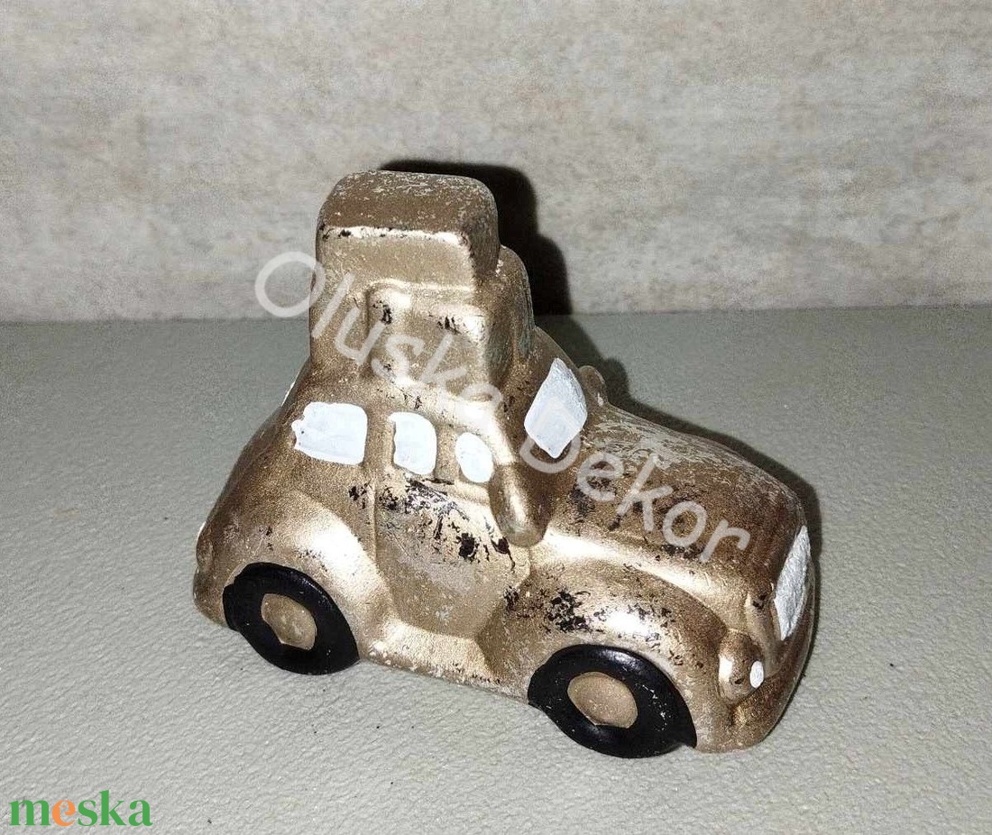 VW bogárhátú, kisautó, pick-up, karácsonyi, adventi dekoráció, 8cm - kellékek & szerszámok - dekorációs kellékek - figurák - Meska.hu