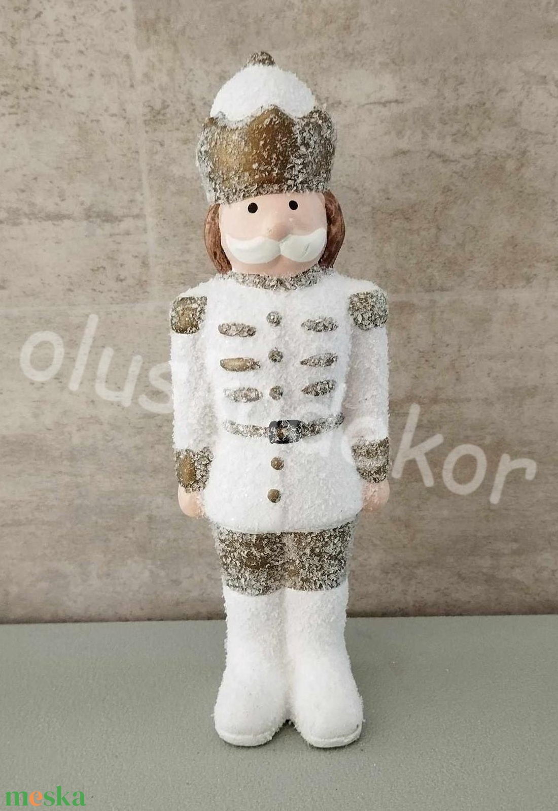 Diótörő katona, karácsonyi dekorációs kerámia figura, 2 féle, 18cm - kellékek & szerszámok - dekorációs kellékek - egyéb kellékek - Meska.hu
