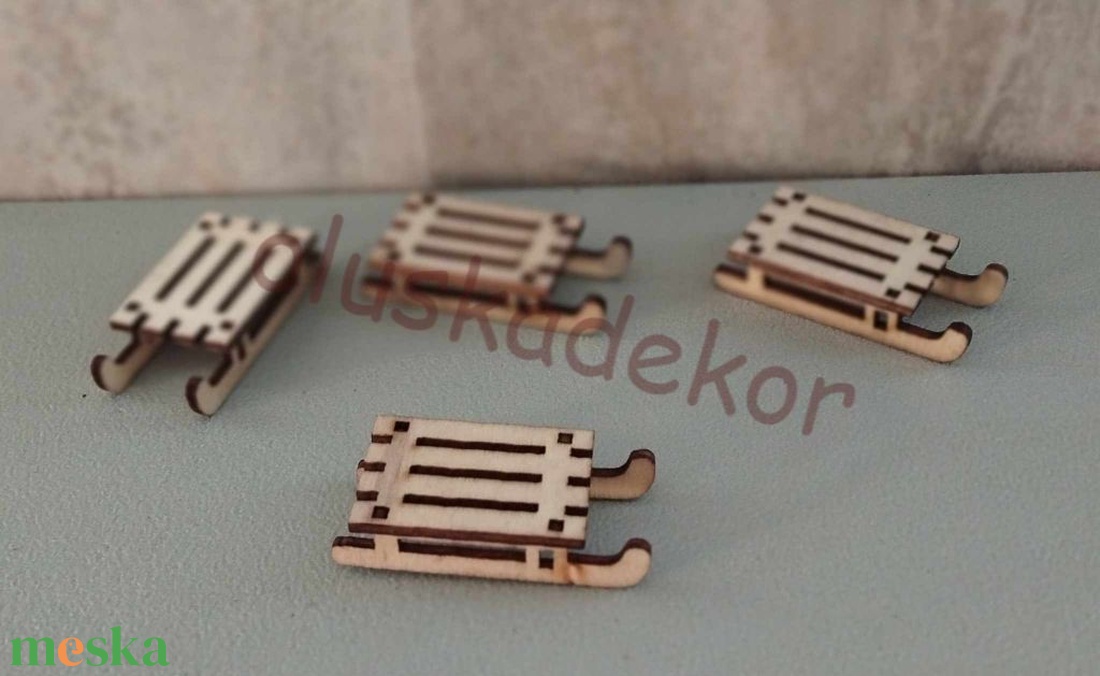 Faszánkó, natúr, összerakós, karácsonyi, adventi dekor alapanyag, 5cm - kellékek & szerszámok - dekorációs kellékek - egyéb kellékek - Meska.hu