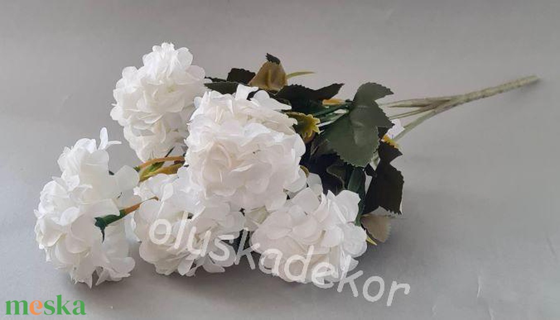 Dália selyem dekorációs alapanyag, virágcsokor, művirág, 10 virágos - kellékek & szerszámok - dekorációs kellékek - egyéb kellékek - Meska.hu