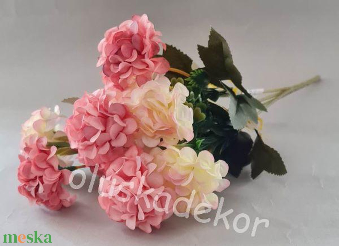 Dália selyem dekorációs alapanyag, virágcsokor, művirág, 10 virágos - kellékek & szerszámok - dekorációs kellékek - egyéb kellékek - Meska.hu