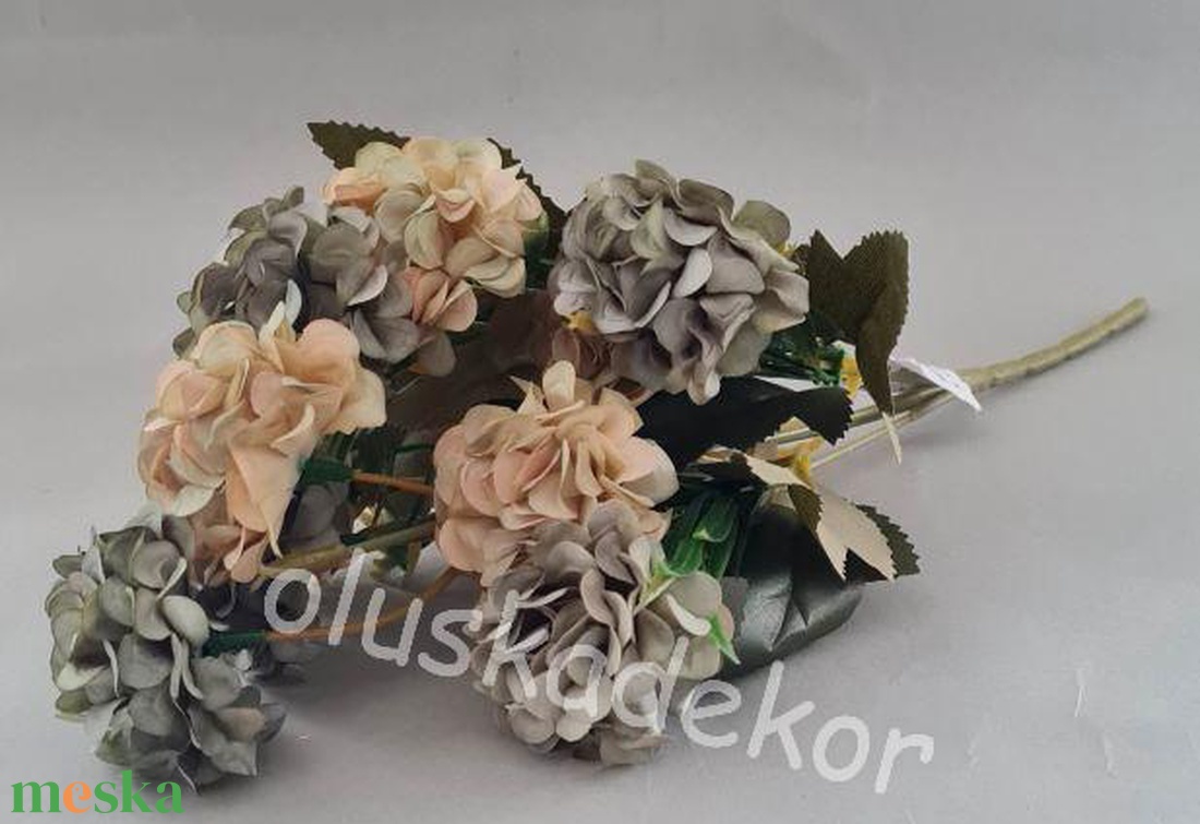 Dália selyem dekorációs alapanyag, virágcsokor, művirág, 10 virágos - kellékek & szerszámok - dekorációs kellékek - egyéb kellékek - Meska.hu