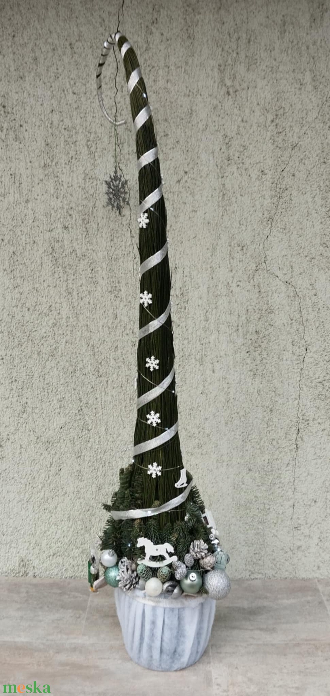 Grincsfa világítással, 60 - 80cm - karácsony - karácsonyi lakásdekoráció - karácsonyfa, grincsfa - Meska.hu