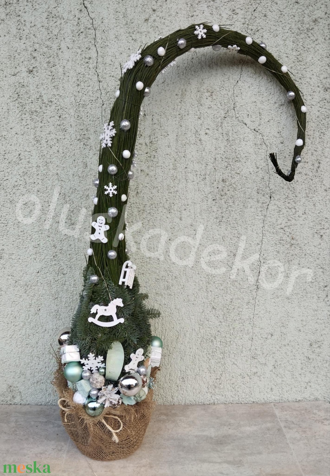 Grincsfa világítással, 60 - 80cm - karácsony - karácsonyi lakásdekoráció - karácsonyfa, grincsfa - Meska.hu