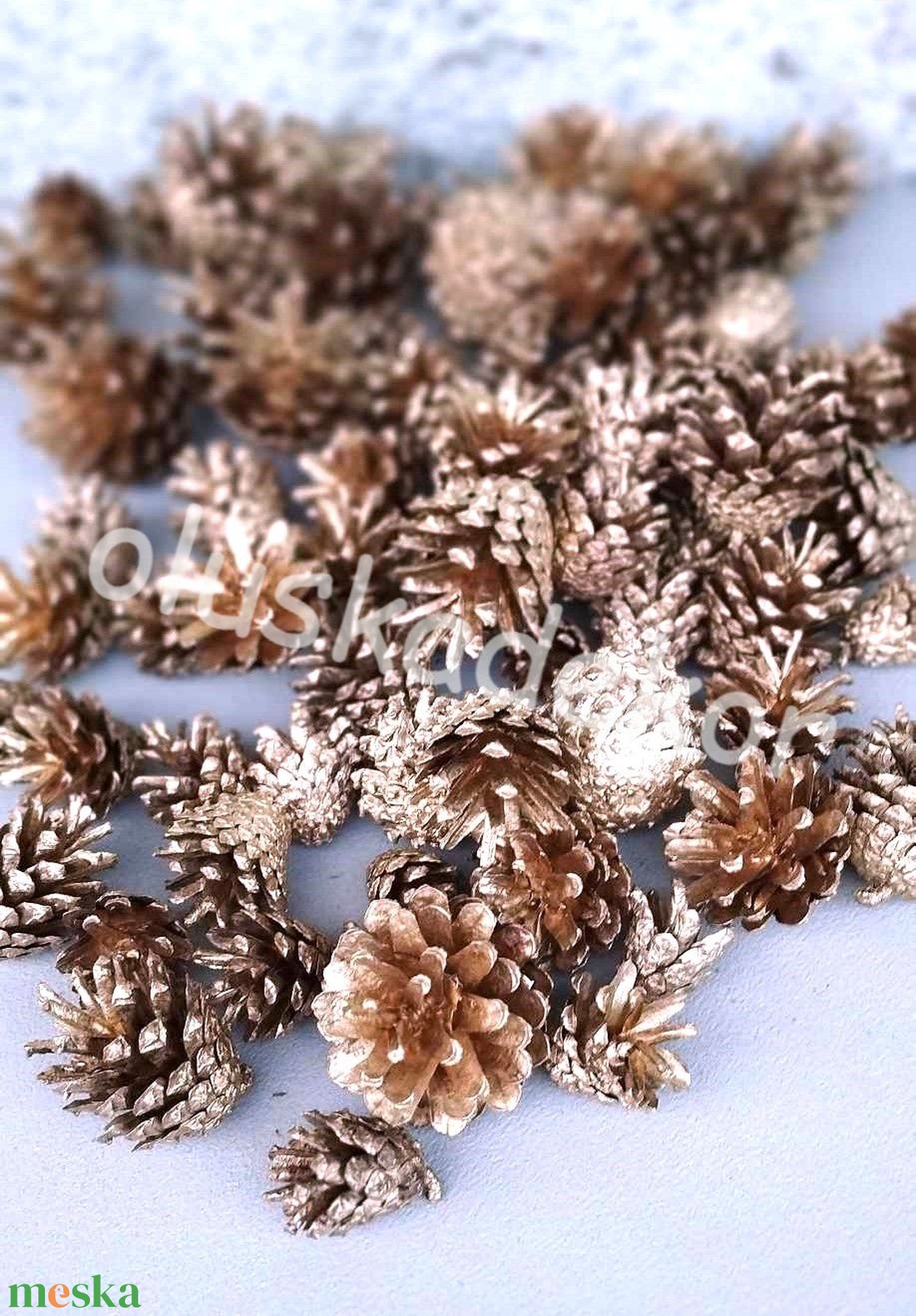 Rózsatoboz, arany, dekorációs növény, száraztermés, 5db./cs. - kellékek & szerszámok - dekorációs kellékek - egyéb kellékek - Meska.hu