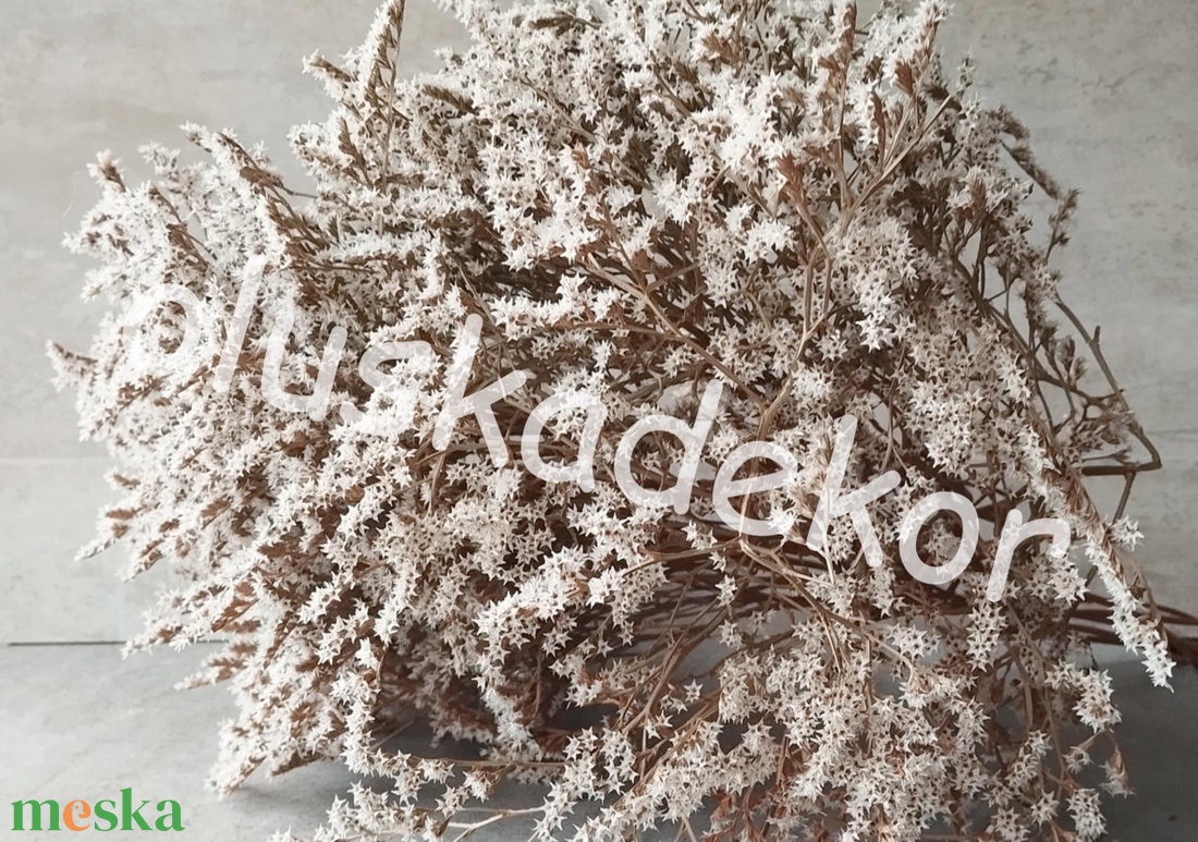 Sóvirág, Statice tatarica, natúr, fehér, 250gr./cs. - kellékek & szerszámok - dekorációs kellékek - egyéb kellékek - Meska.hu