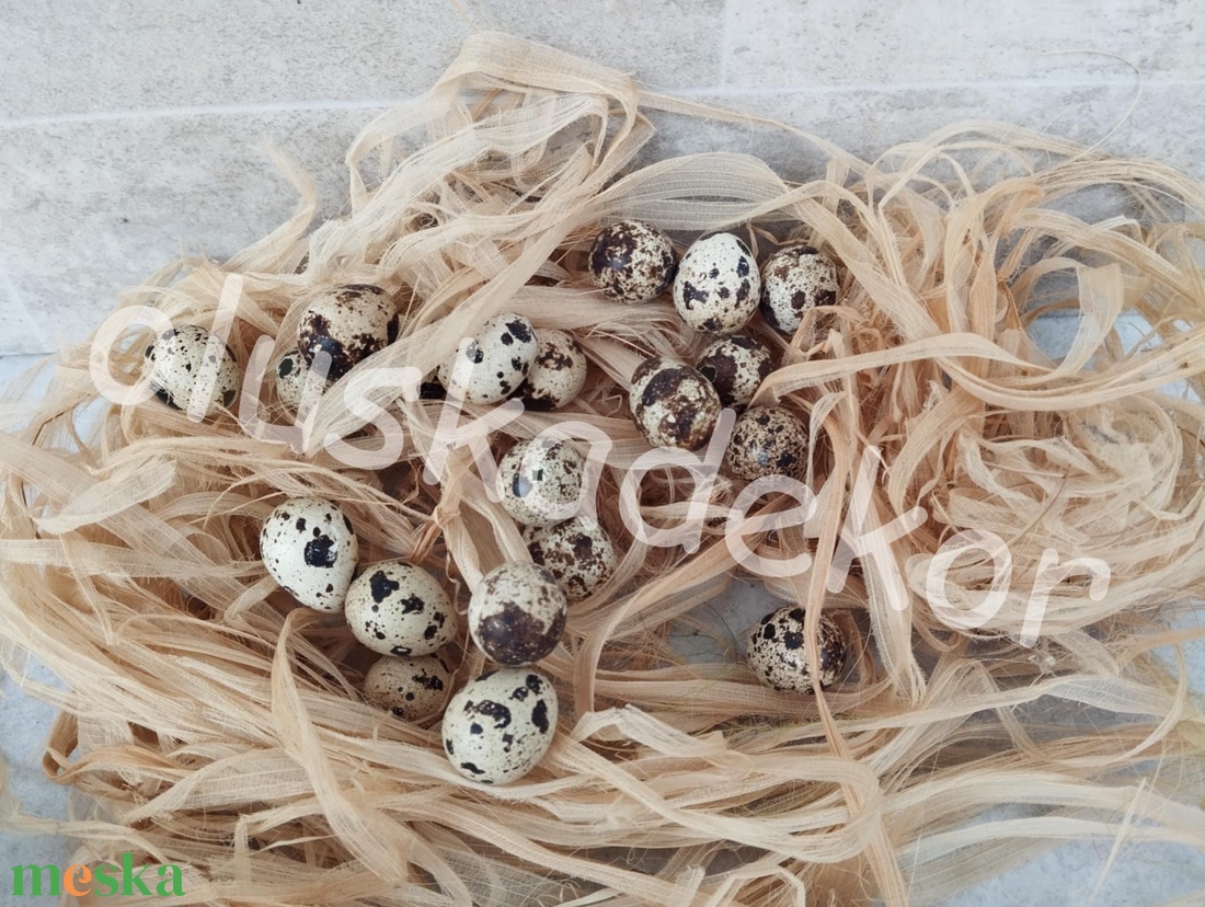 Fürjtojás, tojás, igazi, kifújt, fertőtlenített húsvéti dekorációs alapanyag, 10db/cs. - kellékek & szerszámok - dekorációs kellékek - figurák - Meska.hu