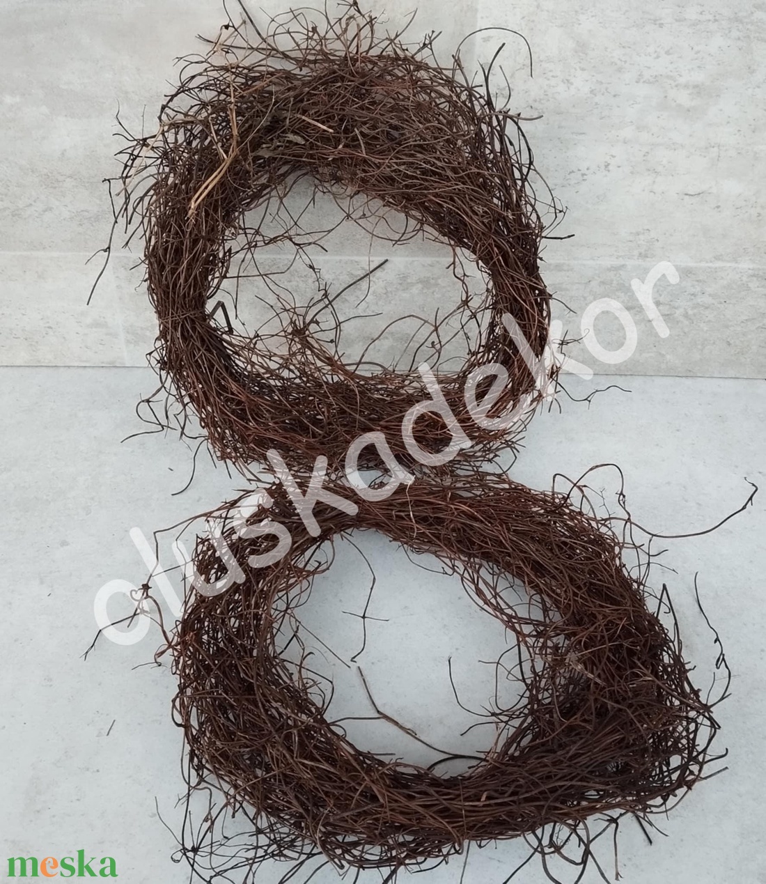 Szőlőkoszorú, fészekkoszorú, húsvéti, dekorációs alapanyag, 25cm - kellékek & szerszámok - dekorációs kellékek - koszorú, koszorúalap - Meska.hu