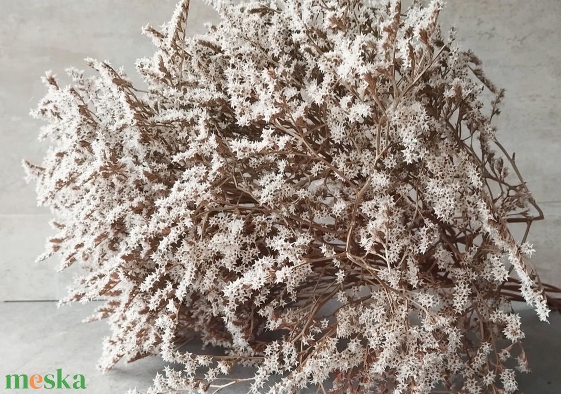 Sóvirág, Statice tatarica, natúr, fehér, 250gr./cs. - kellékek & szerszámok - dekorációs kellékek - egyéb kellékek - Meska.hu