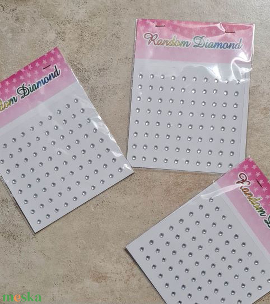 Strasszkő, testékszer, ezüst, dekorációs kiegészítő, 3mm/80db - kellékek & szerszámok - dekorációs kellékek - egyéb kellékek - Meska.hu