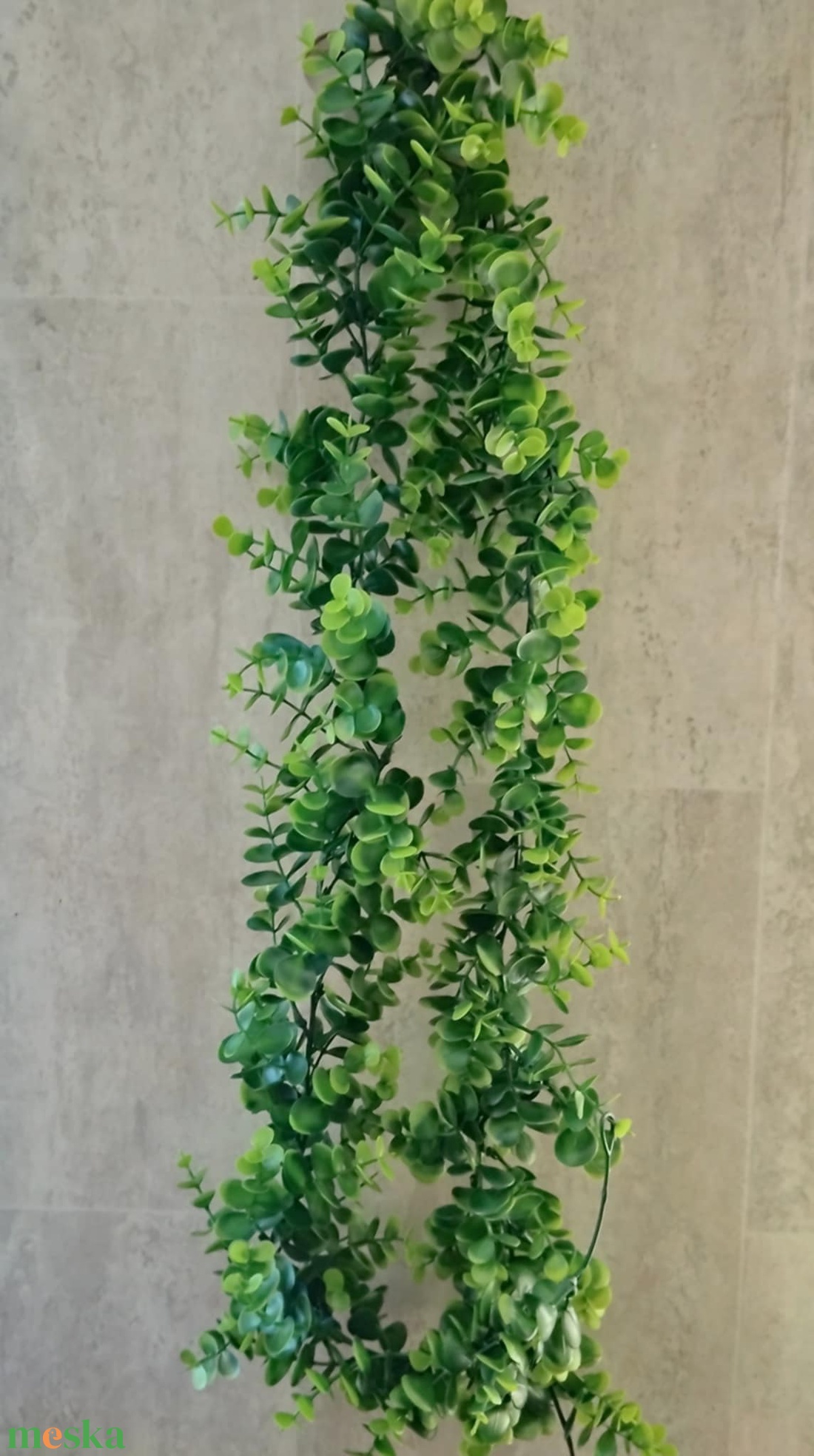 Eukaliptusz, eukalyptus girland, zöld, dekorációs alapanyag, 180cm - kellékek & szerszámok - dekorációs kellékek - egyéb kellékek - Meska.hu