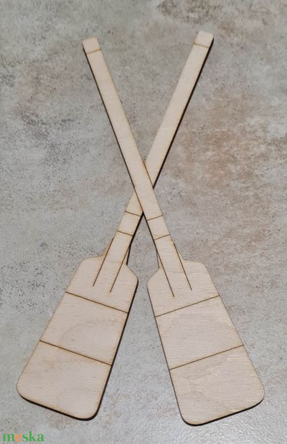Evezőlapát, natúr, lézervágott, nyári fa dekoráció, 20 cm - kellékek & szerszámok - dekorációs kellékek - figurák - Meska.hu