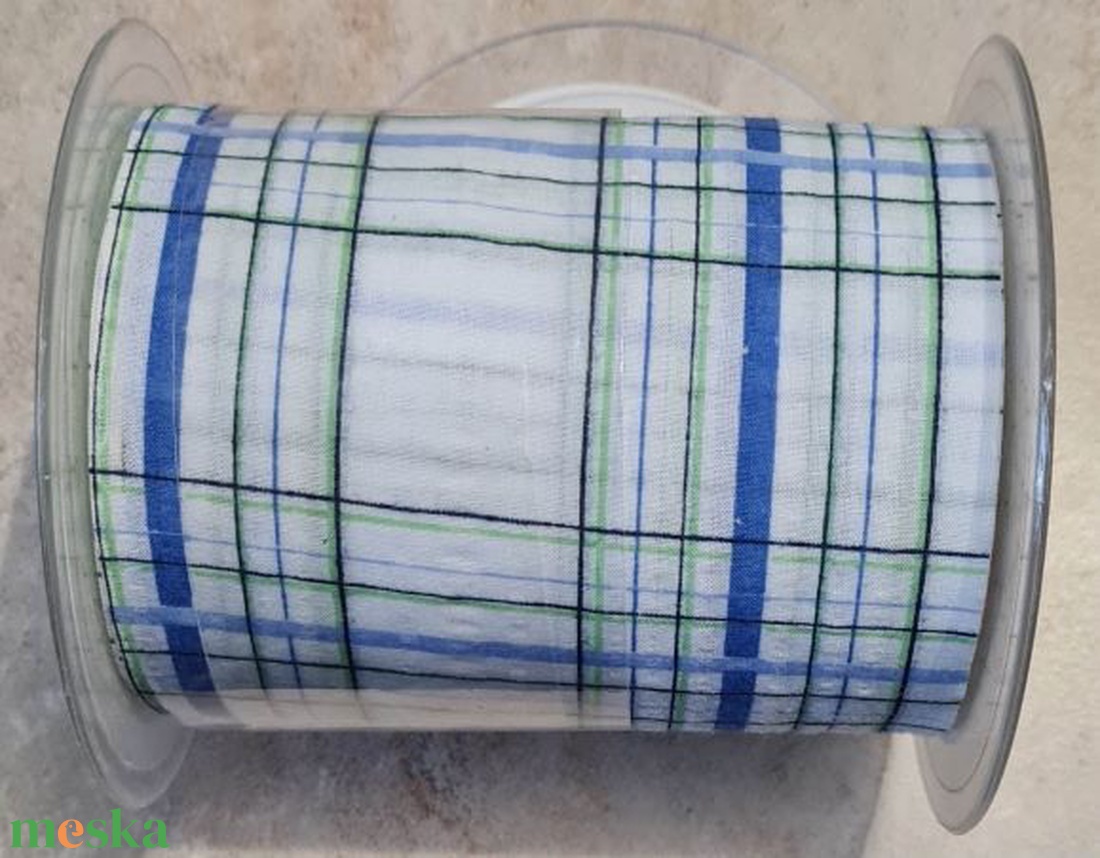 Textil szalag, kockás, 3 színben  10cm széles - kellékek & szerszámok - rövidáru - szalag, pánt - textilszalag - Meska.hu