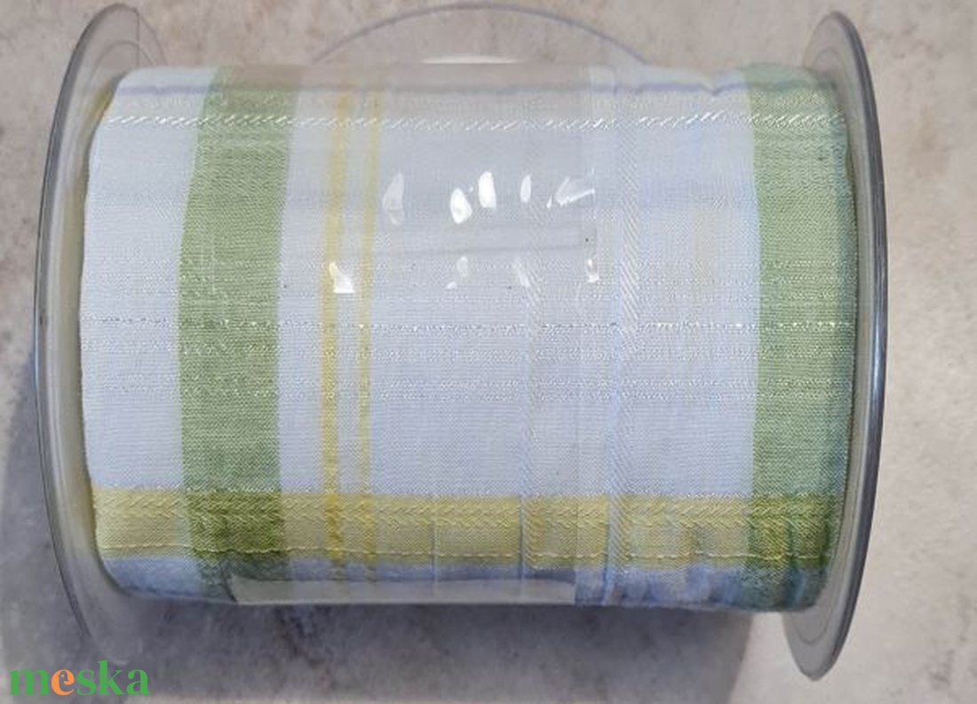 Textil szalag, kockás, 3 színben  10cm széles - kellékek & szerszámok - rövidáru - szalag, pánt - textilszalag - Meska.hu