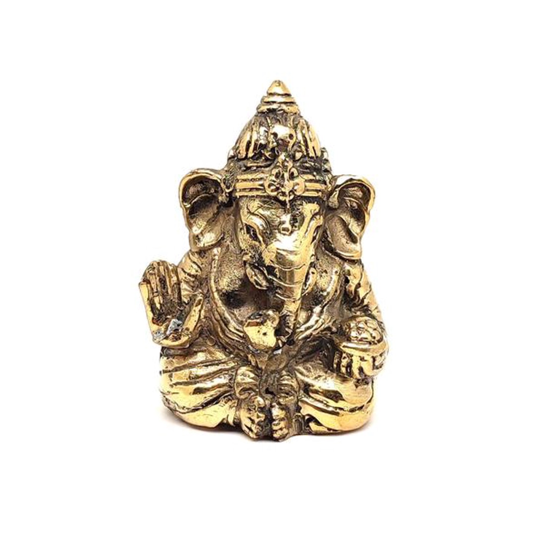 Réz figura Ganesha arany 8x5,5cm - otthon & életmód - dekoráció - spiritualitás - Meska.hu
