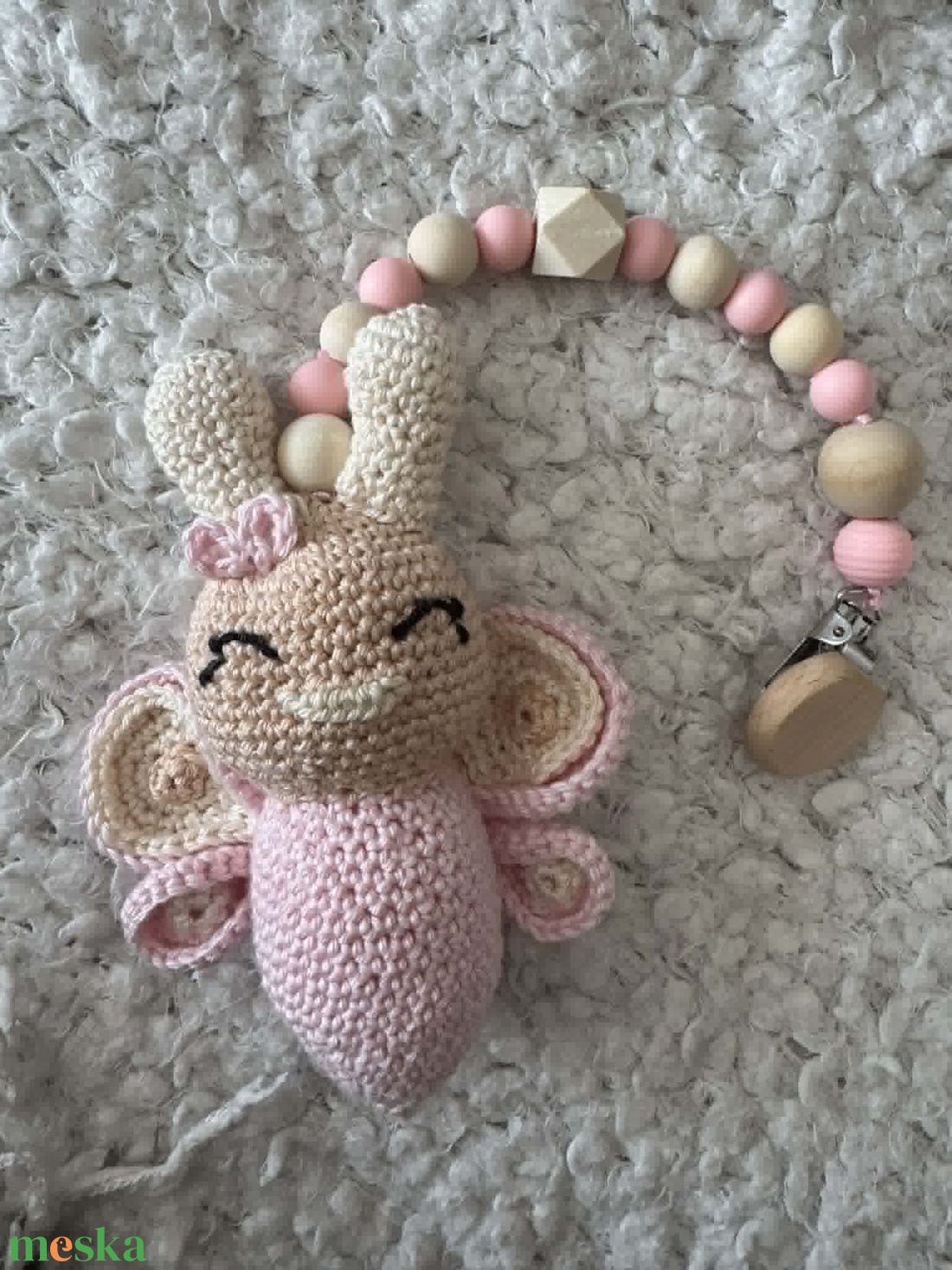 Pillangós újszülött kapaszkodó - baba - mama - baba játékok - mozgásfejlesztő játékok - Meska.hu