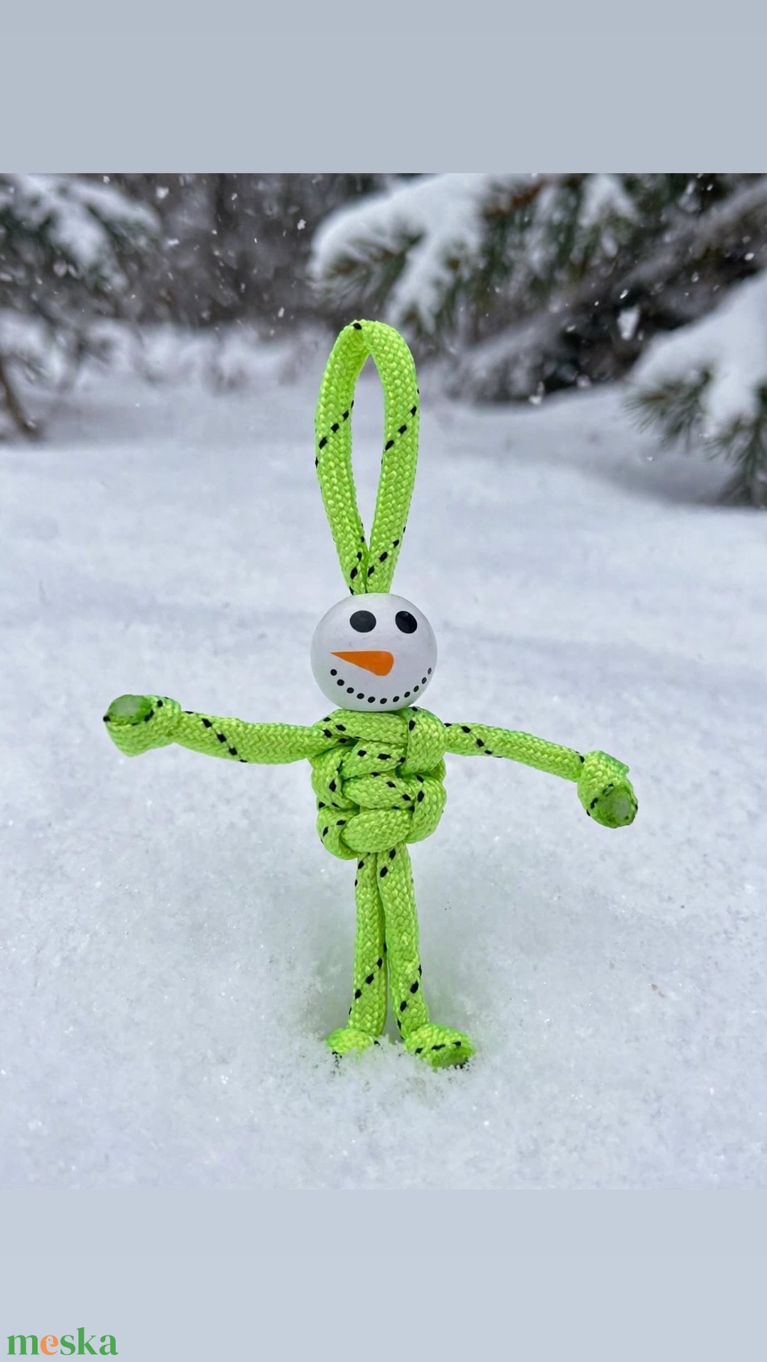 �Grinch � téli � pajti - sötét zöld fekete és világoszöld vényvisszaverős kombóban - karácsony - karácsonyi lakásdekoráció - karácsonyi manók, figurák - Meska.hu