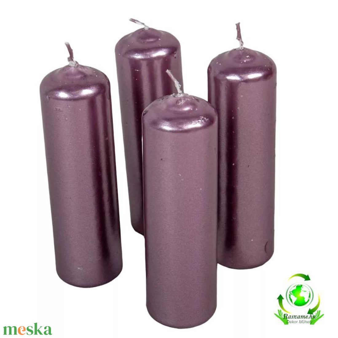 Metál henger gyertya szett 40x140mm - halvány lila - kellékek & szerszámok - dekorációs kellékek - dekorációs gyertya - Meska.hu Metál henger gyertya szett 40x140mm - halvány lila - kellékek & szerszámok - dekorációs kellékek - dekorációs gyertya - Meska.hu