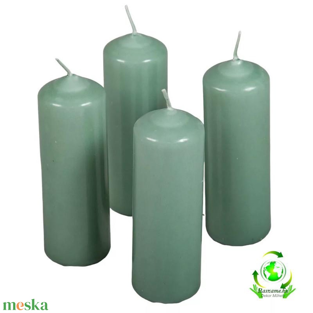 Mártott henger gyertya 40x120 mm - menta - kellékek & szerszámok - dekorációs kellékek - dekorációs gyertya - Meska.hu Mártott henger gyertya 40x120 mm - menta - kellékek & szerszámok - dekorációs kellékek - dekorációs gyertya - Meska.hu