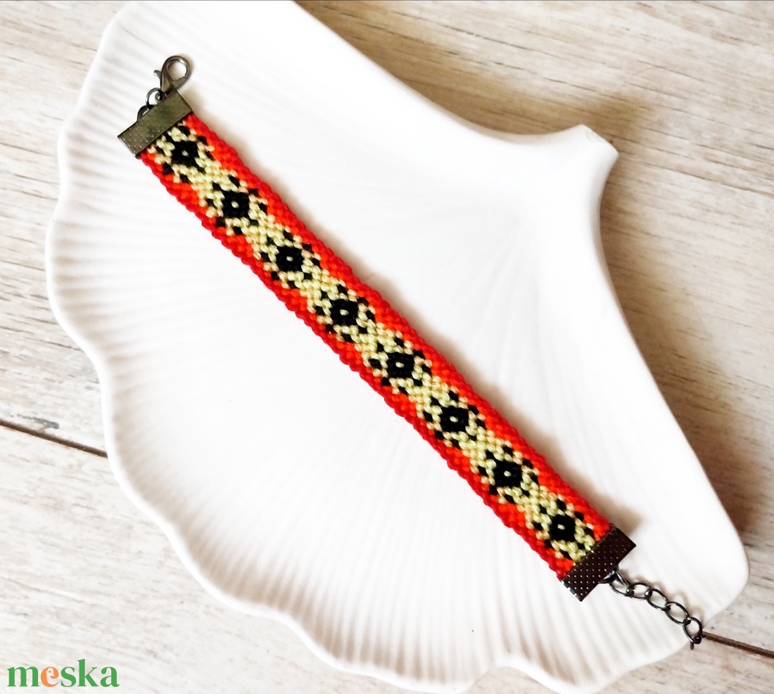 Nap karkötő - ékszer - karkötő - fonott karkötő - Meska.hu