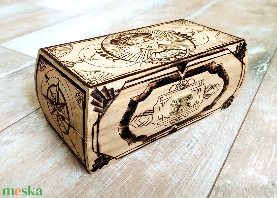 3 arcú díszdoboz - otthon & életmód - dekoráció - asztal és polc dekoráció - díszdoboz - Meska.hu