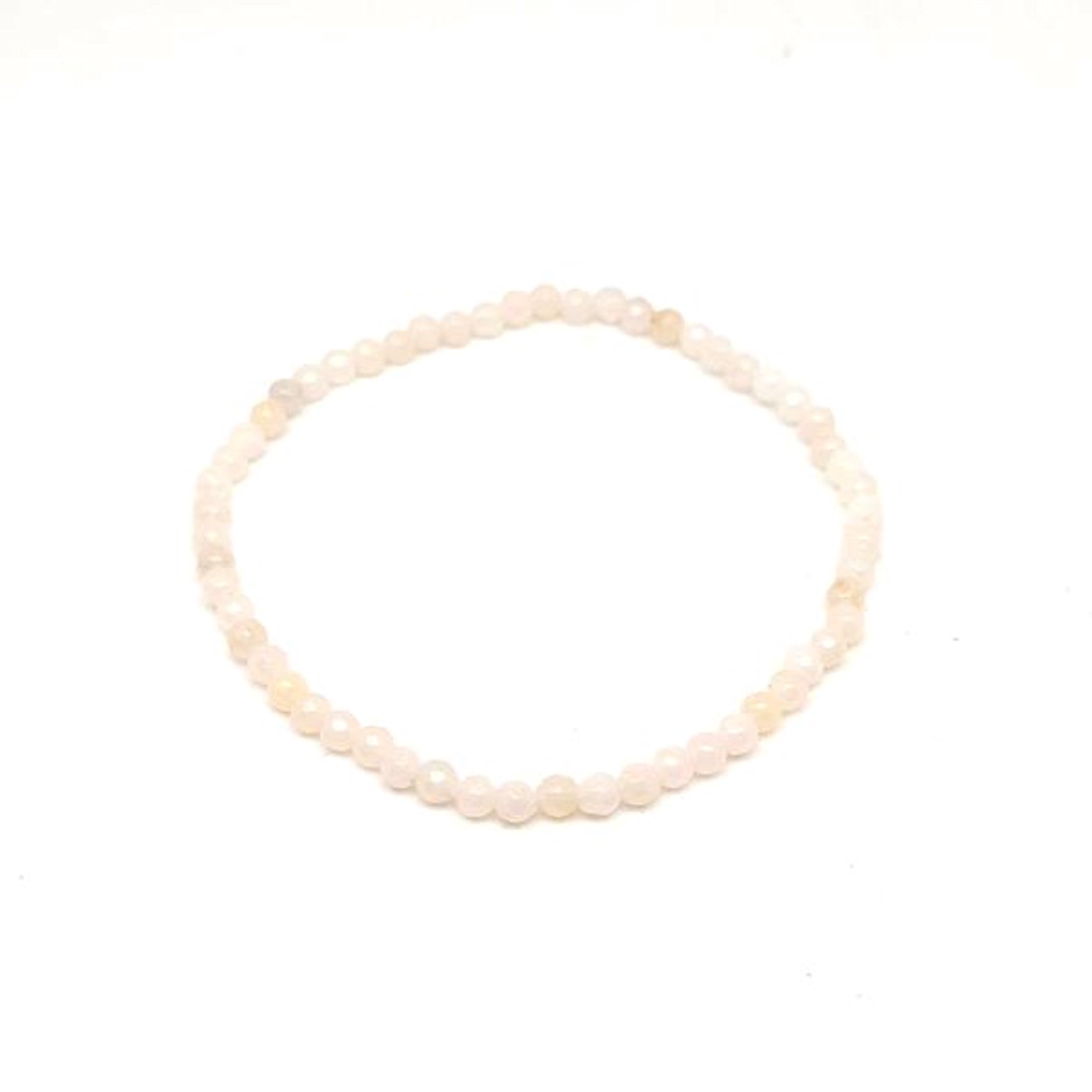 Achát fazettált szinezett fehér golyó kari 3-4mm - ékszer - karkötő - ásványkarkötő - Meska.hu
