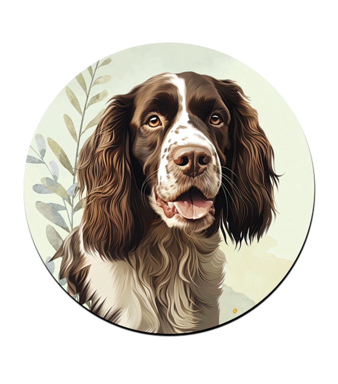 Barna angol springer spániel portré mintás bögre alátét - otthon & életmód - konyhafelszerelés, tálalás - tálalás - tányér- és poháralátét - Meska.hu