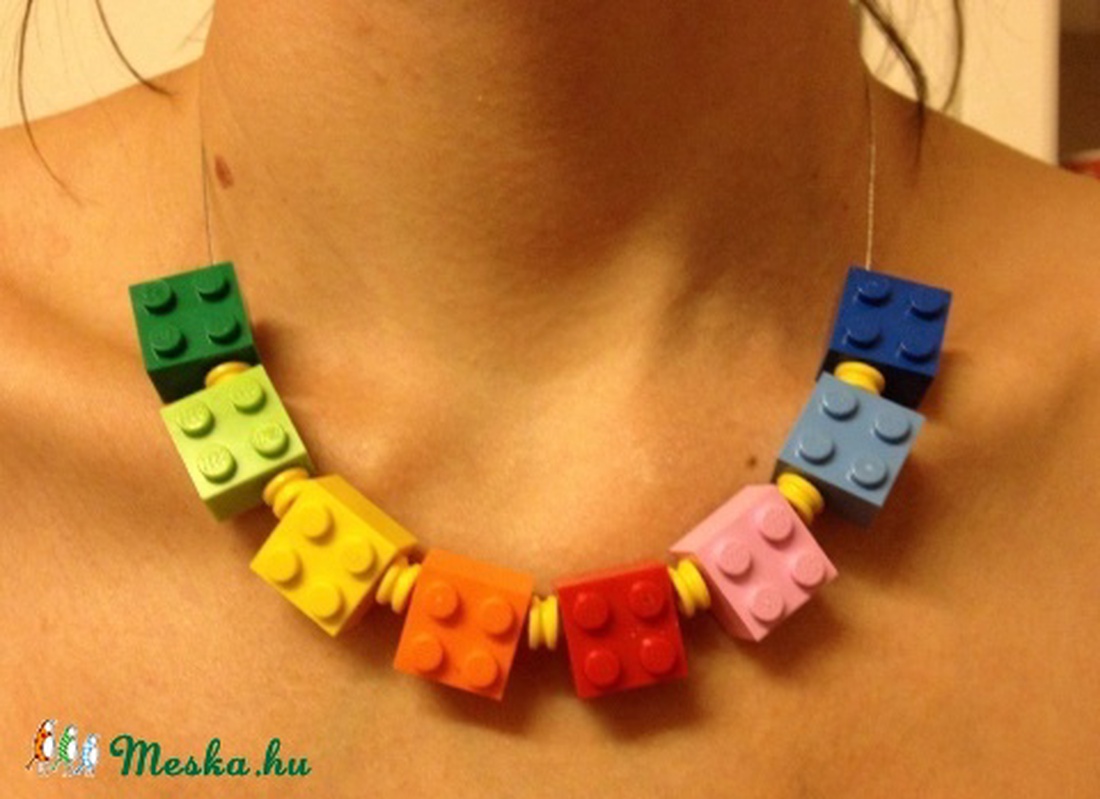 LEGO lánc, szines -  - Meska.hu