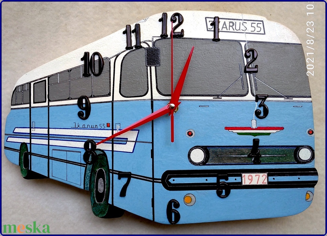 1972-es Busz - otthon & életmód - dekoráció - fali és függő dekoráció - falióra & óra - Meska.hu