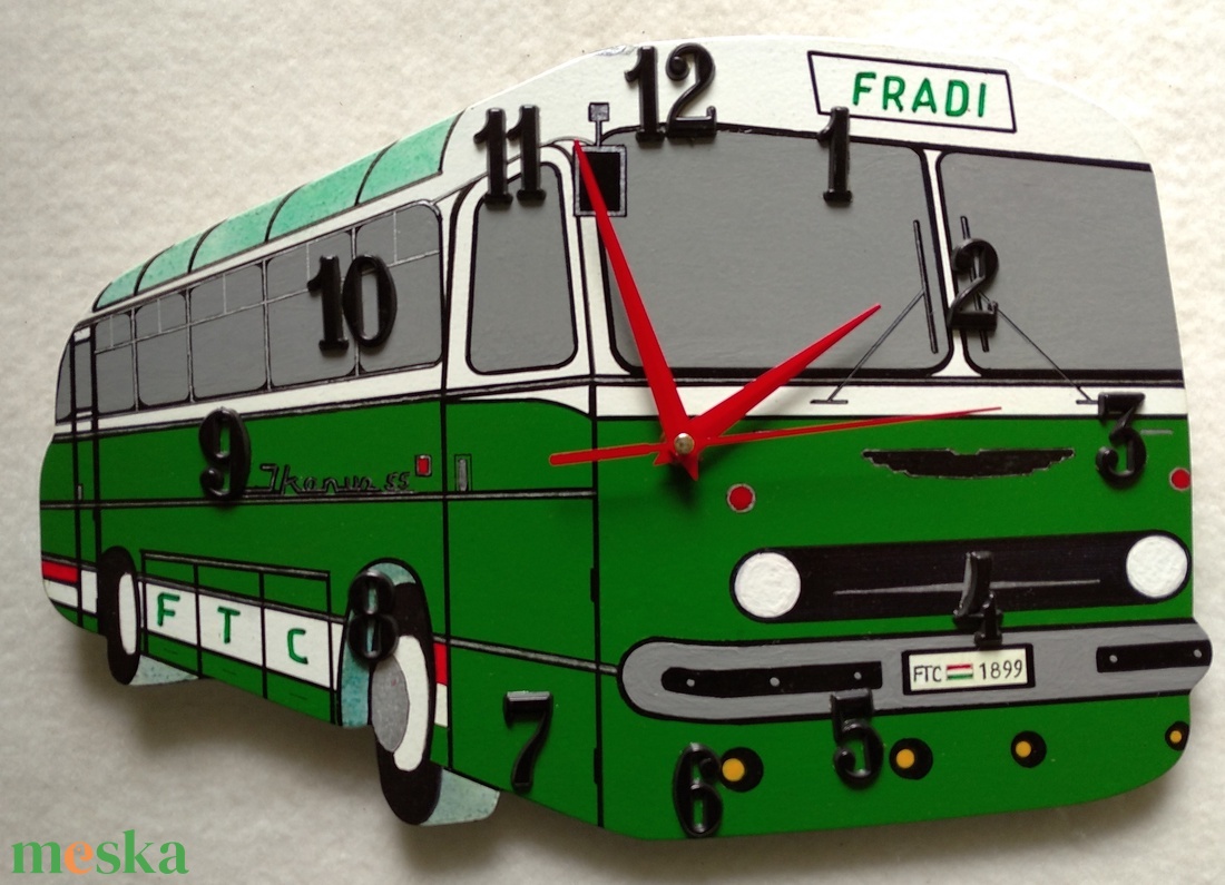 FRADI BUSZ - otthon & életmód - dekoráció - fali és függő dekoráció - falióra & óra - Meska.hu