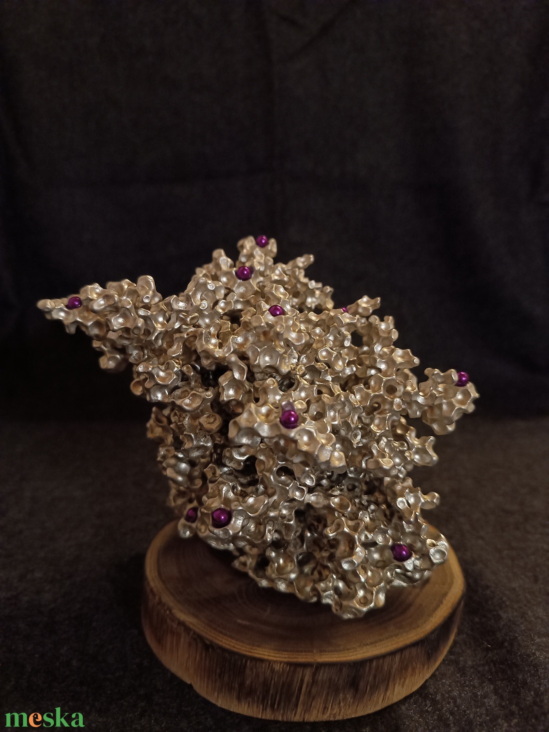 Dekoráció és ajándék: alumínium dísz fa talppal, mágnesekkel - ékszer - ékszertartó - ékszertartó állvány - Meska.hu