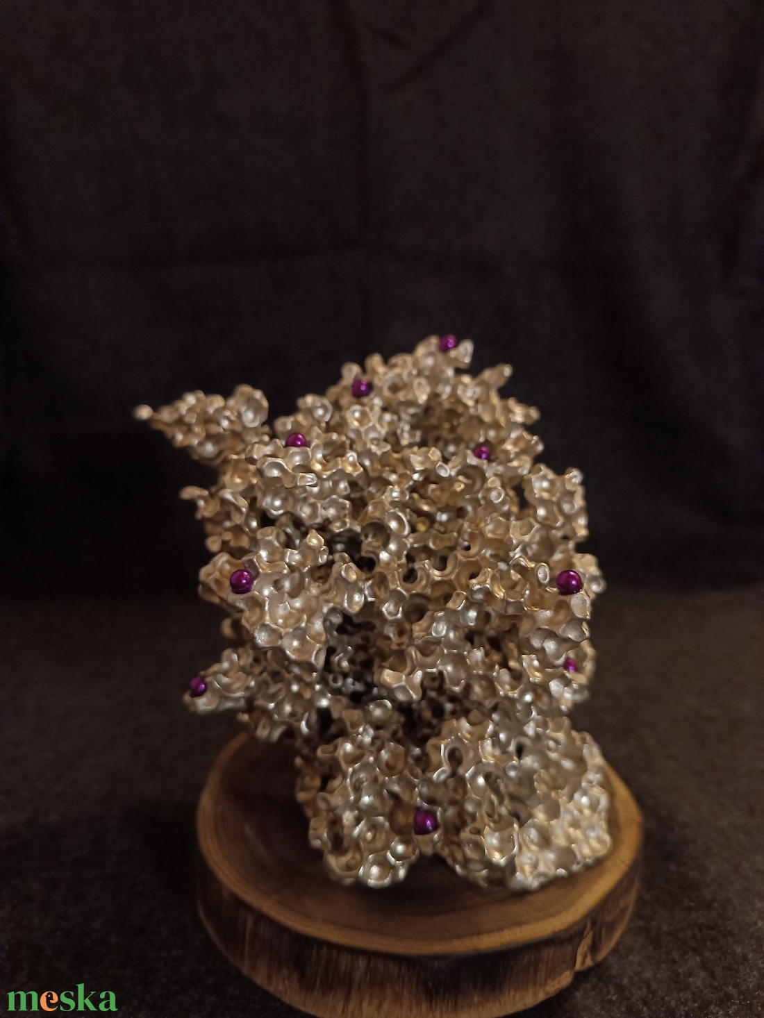 Dekoráció és ajándék: alumínium dísz fa talppal, mágnesekkel - ékszer - ékszertartó - ékszertartó állvány - Meska.hu