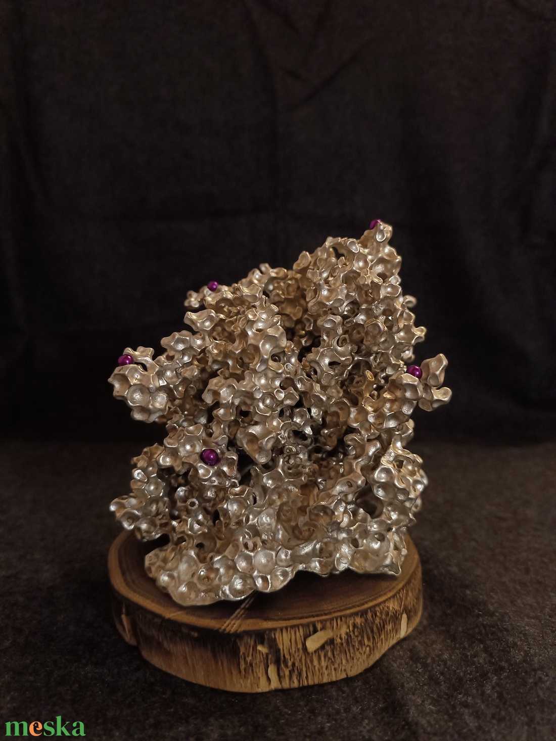 Dekoráció és ajándék: alumínium dísz fa talppal, mágnesekkel - ékszer - ékszertartó - ékszertartó állvány - Meska.hu