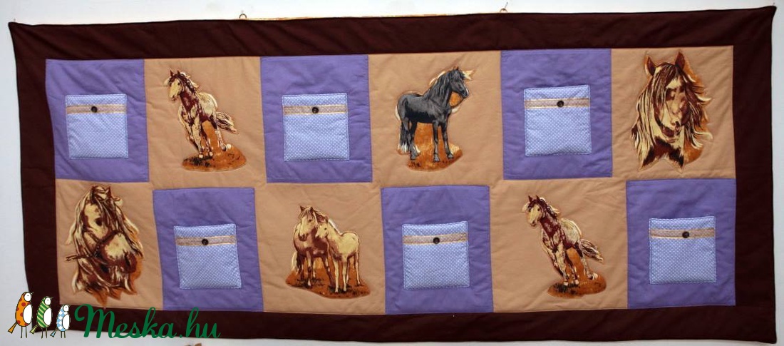 Lovas falvédő zsebes tárolókkal 180x78 cm - - Meska.hu Lovas falvédő zsebes tárolókkal 180x78 cm - - Meska.hu