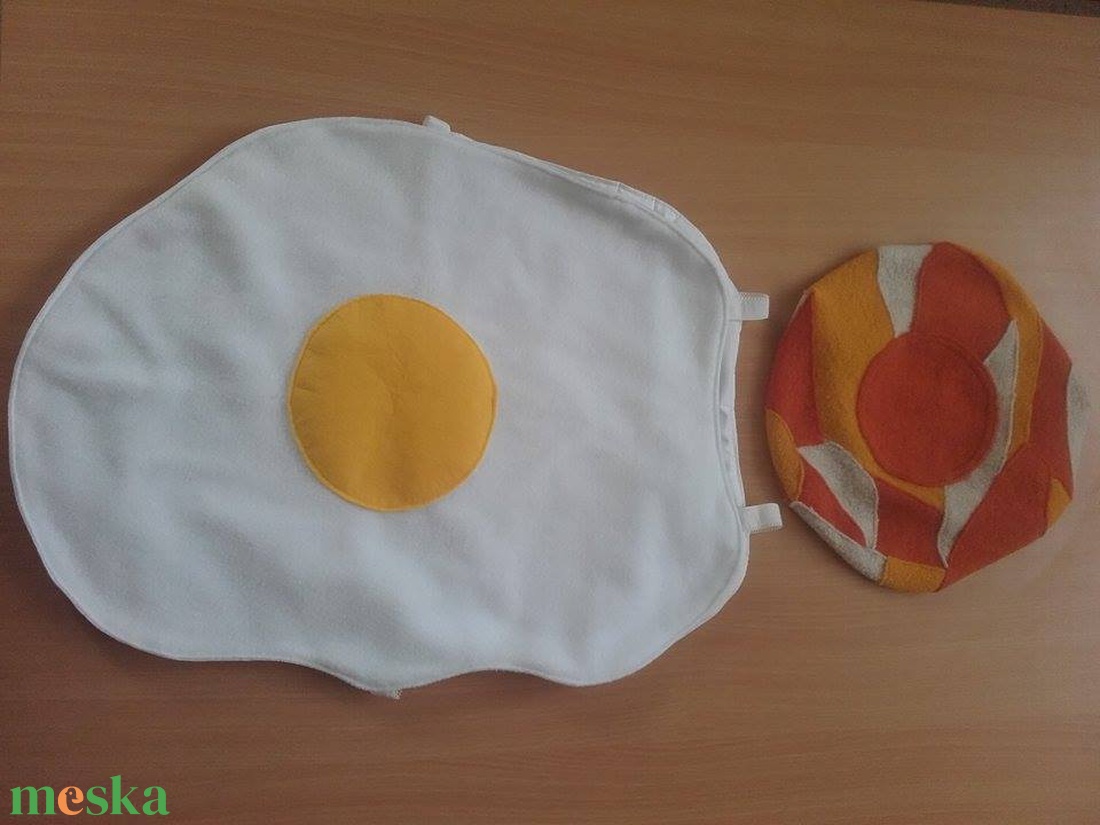 Farsangi jelmez tükörtojás sonka sapkával -  - Meska.hu