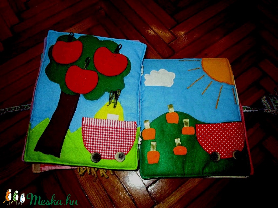  Névre szóló készségfejlesztő  textilkönyv /18 oldalas -  - Meska.hu