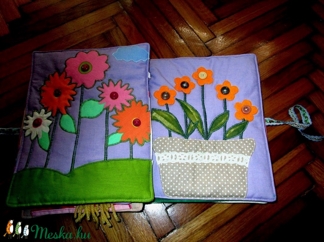  Névre szóló készségfejlesztő  textilkönyv /18 oldalas -  - Meska.hu